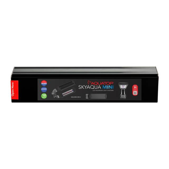 SkyAqua 10" Mini Clamp-On Aquarium LED Light (W/RGB) with Multi-mode Power Switch