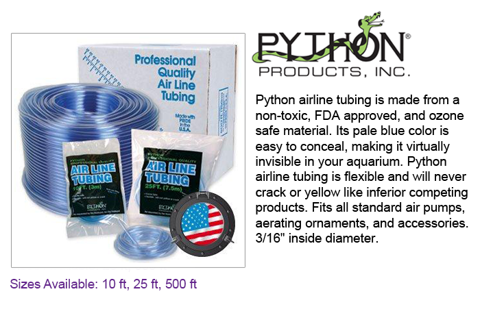 Python Pro Quality Air Line Tubing, 10 feet - Matt's Corals Python Pro Quality Air Line Tubing, 10 feet - Matt's Corals